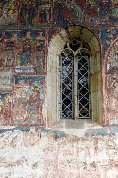 istock External fresco at Humorului monastery, Romania 1140752061