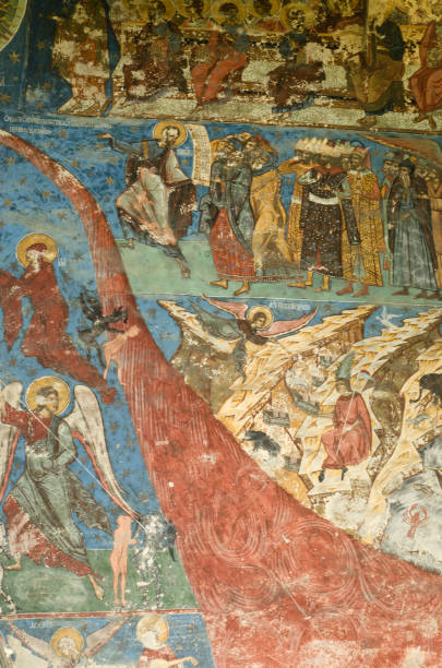 istock External fresco at Humorului monastery, Romania 1140752064