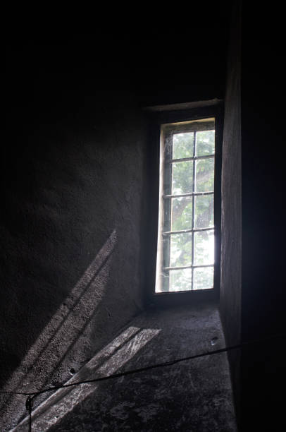 istock Old window at the Neamt Monastery, Romania 1140752492