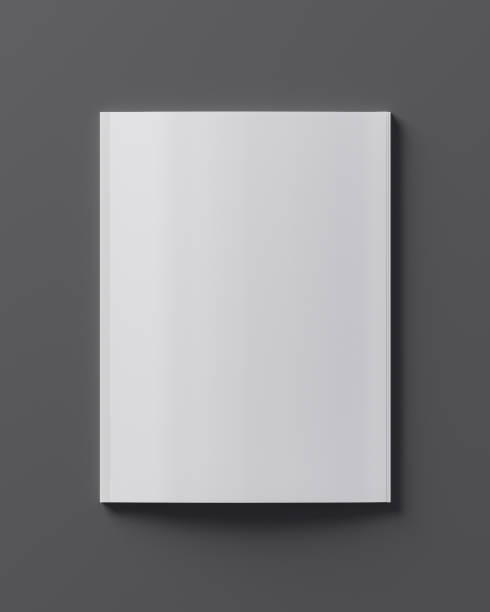 istock Blank magazine template on dark background - 3D illustration 1140755412