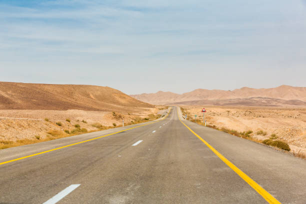 istock Empty road somewhere in Negev Desert  in Israel 1140757413
