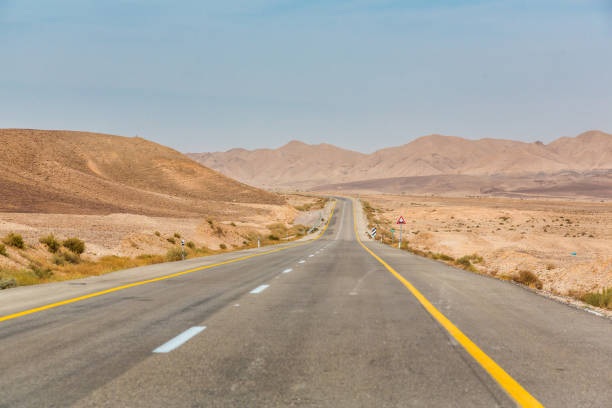 istock Empty road somewhere in Negev Desert  in Israel 1140757422