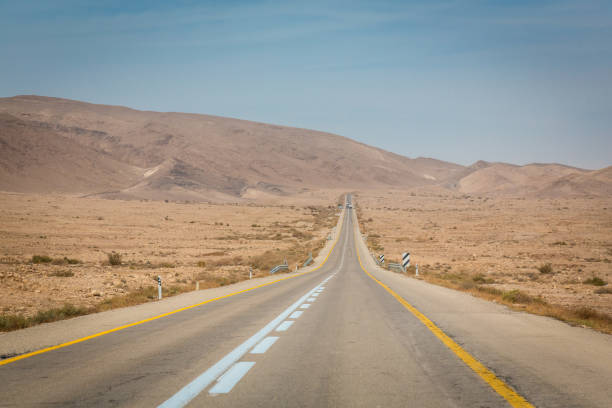 istock Empty road somewhere in Negev Desert  in Israel 1140757425