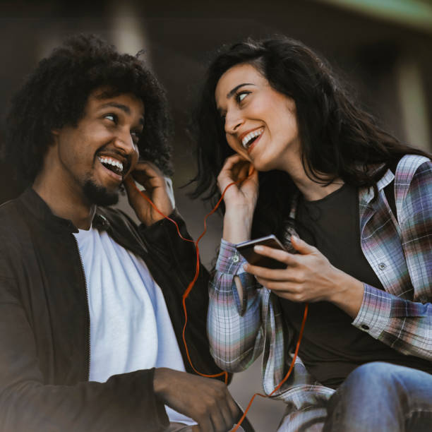 istock Beautiful young couple having fun outdoors on a lovely day 1140766176