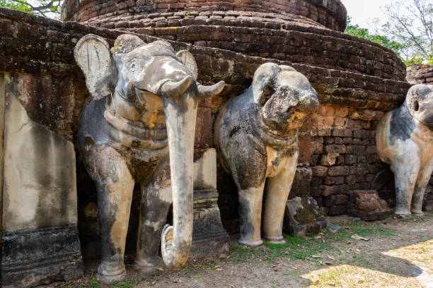 istock Elephant statues at Wat Phra Kaew temple 1140769350