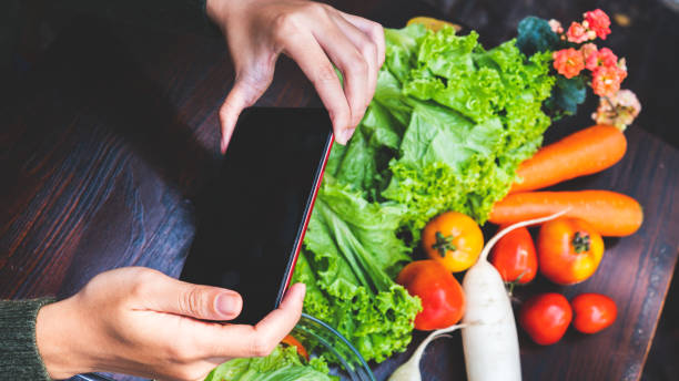 istock Asian beautiful young girl eating salad vegetable 1140770849