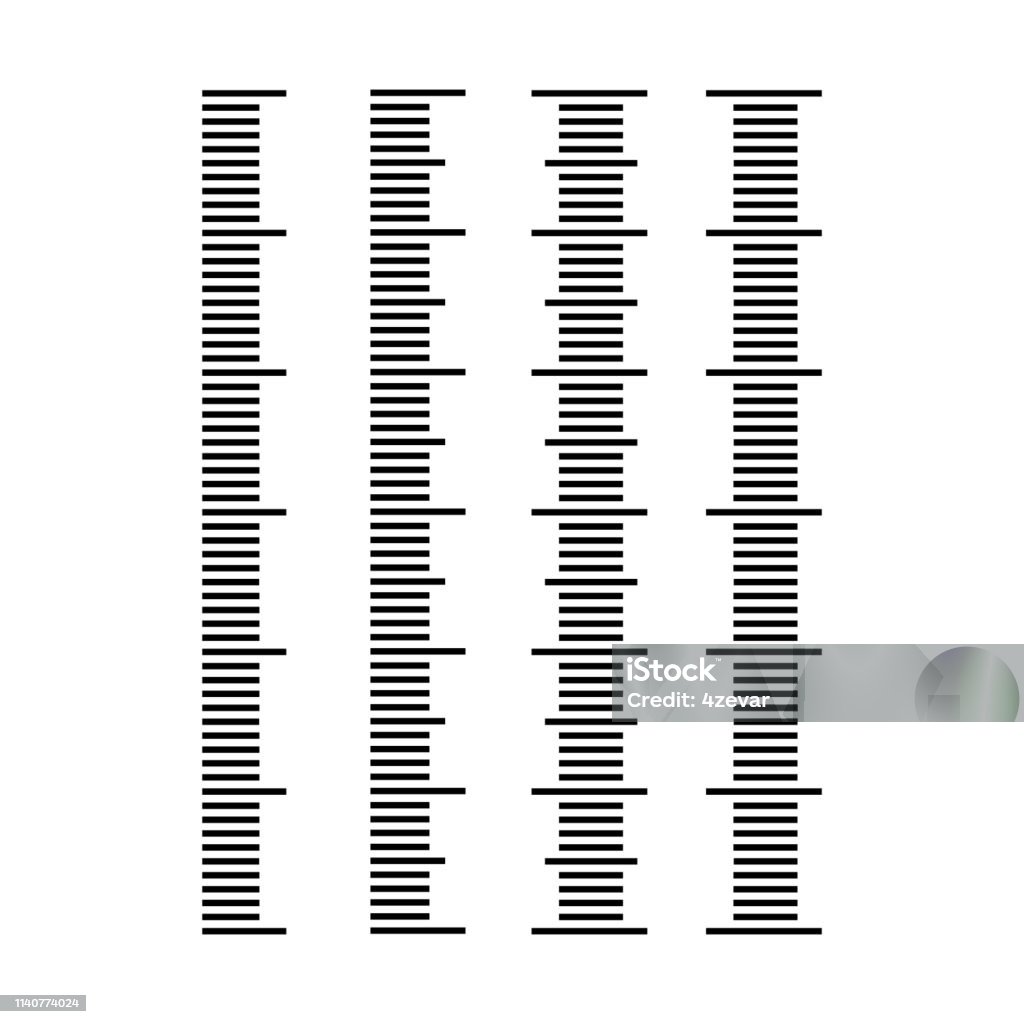 Measuring Scale For Rulers In Vertical Position Vector Illustration ...