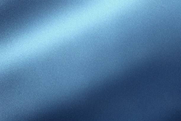 istock Abstract texture background, shiny wave blue metal wall 1140774052