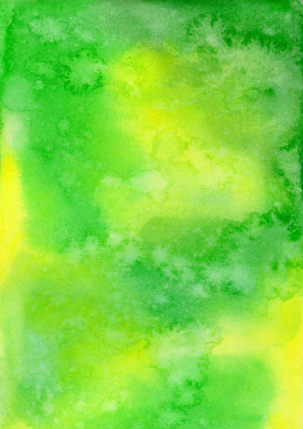 istock abstract background green yellow spring watercolor 1140775287