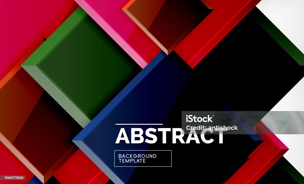 Work Background Square Square Geometrical Background Stock Illustration - Download Image Now ...
