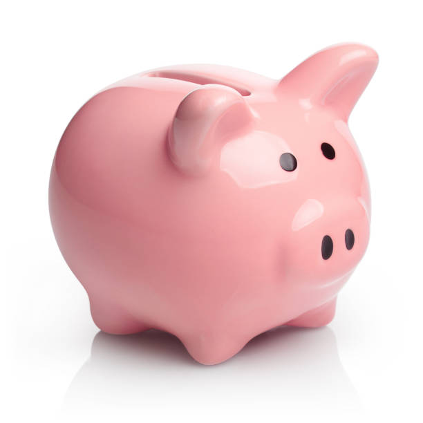 istock Piggy bank on white 1140781901