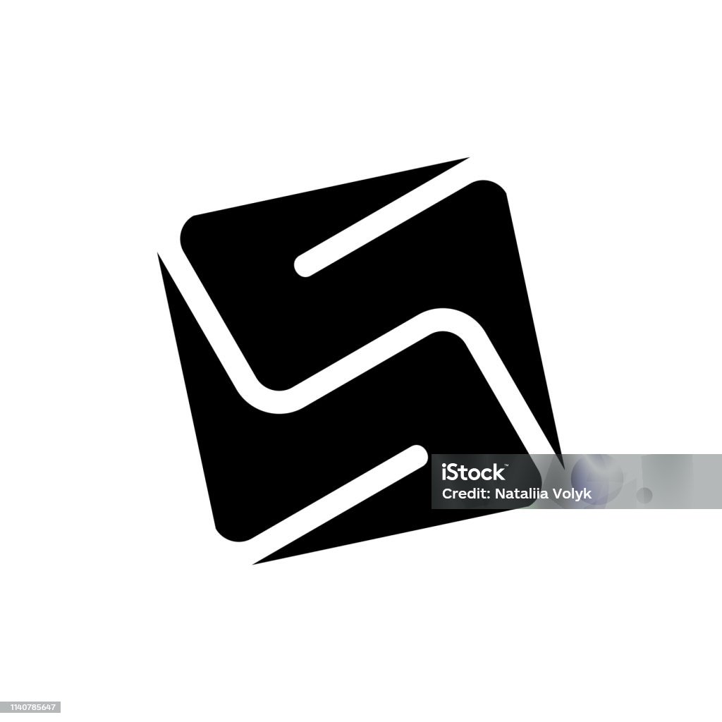 Black Edit Design Black Abstract Design Template Stock Illustration - Download Image Now ...
