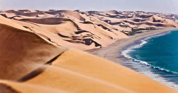 Dunes in Namib desert stock photo