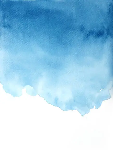 Photo of Blue watercolor background, textures backgrounds