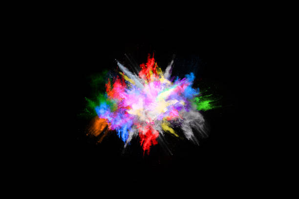 istock abstract colored dust explosion on a black background.abstract powder splatted background,Freeze motion of color powder exploding/throwing color powder, multicolored glitter texture. 1140788369