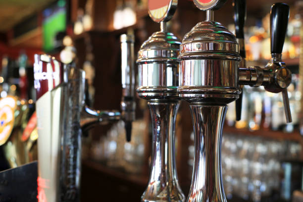 istock Beer tap in the pub 1140788736