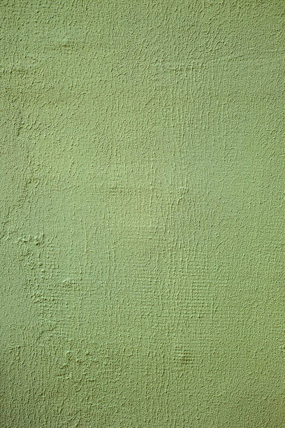 istock Wall insulated with foam plastic and caver by green plaster. 1140790867