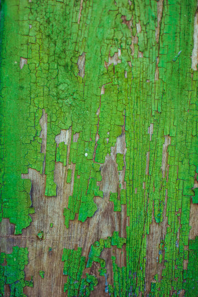 trama di vecchio legno arrugginito, dipinto di verde con macchie di primo strato di legno. - wood shutter rusty rust foto e immagini stock