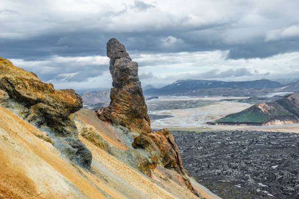 istock Unusual awkward even comic rock formation as a erected phallus in volcanic mountains Landmannalaugar in Iceland 1140799225