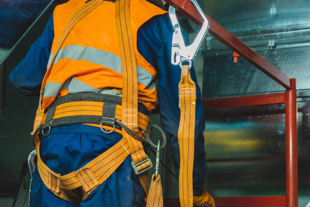 istock safety at work safety belt installation repairing process 1140800482