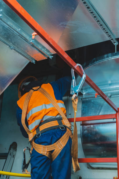istock safety at work safety belt installation repairing process 1140800492