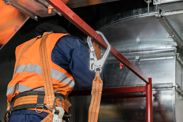 istock safety at work safety belt installation repairing process 1140800497