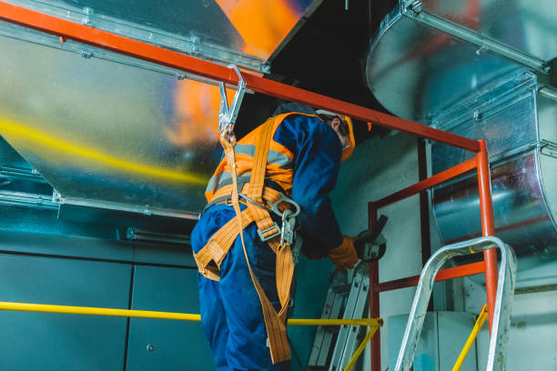 istock safety at work safety belt installation repairing process 1140800499