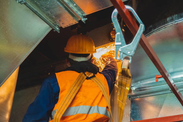 istock safety at work safety belt installation repairing process 1140800508