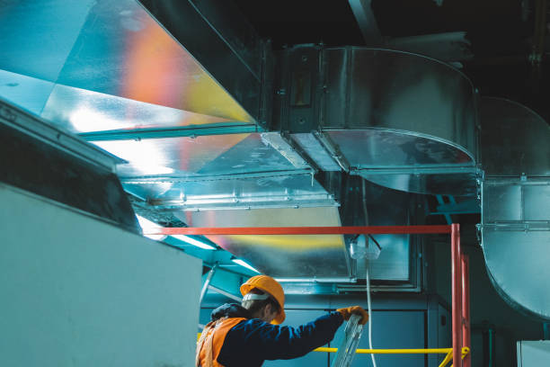 industrial hvac repair installation worker process