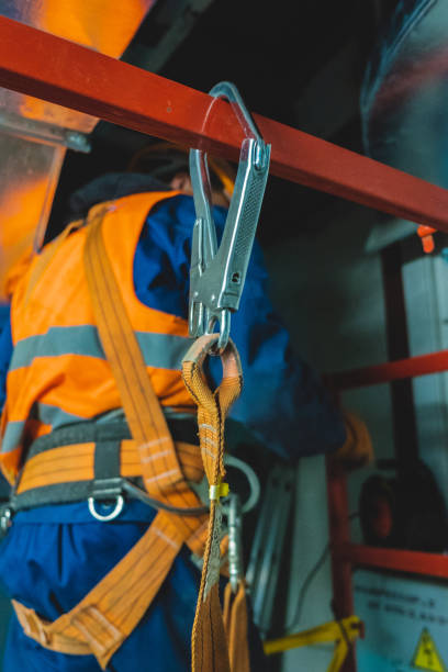 istock safety at work safety belt installation repairing process 1140800522
