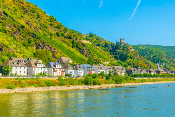 istock Kaub town on river Rhein, Germany 1140800536