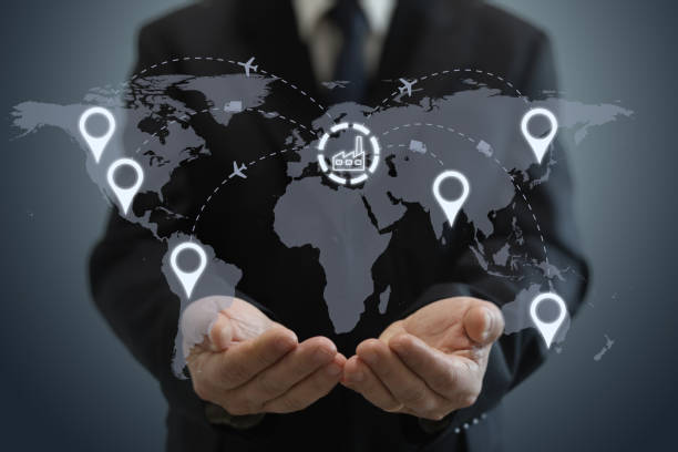 istock Global shipping logistic export trade network transportation connection delivering 1140806882