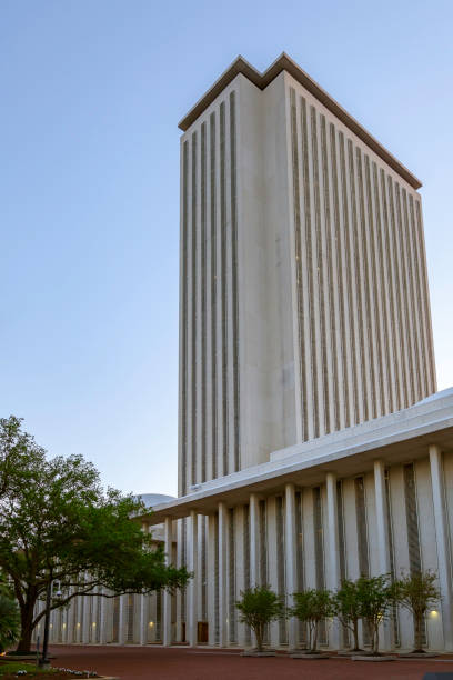 Florida State Capital Legislature's Office Building at Dusk