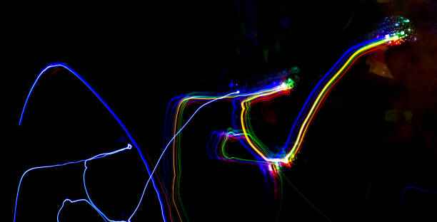 istock Abstract light painting with lamp for kids 1140818630