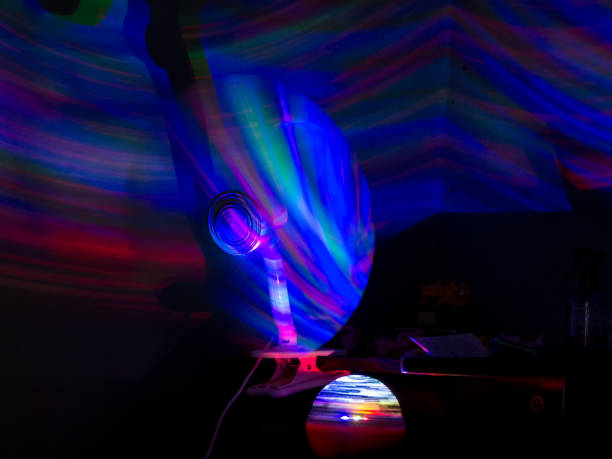istock Night lights for kids, long exposure over a fan 1140818643