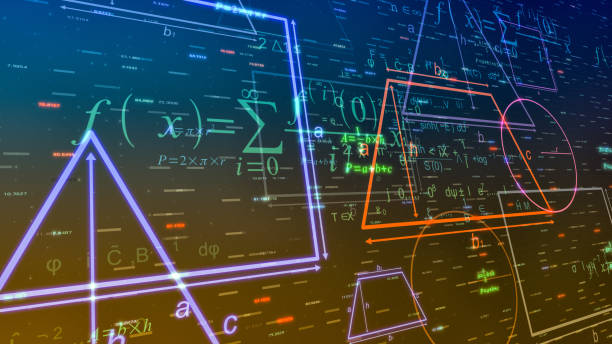 концепция мат�ематики и геометрии - computational стоковые фото и изображения