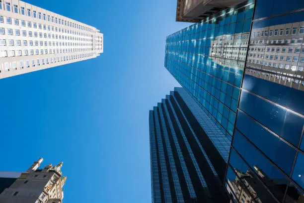 Photo of Scyscrapers in New York on a sunny day