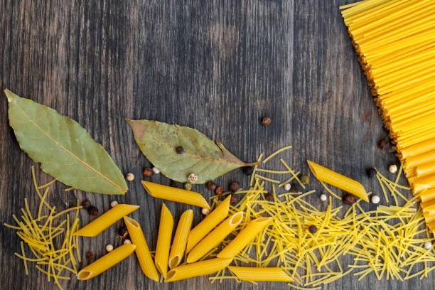 istock Products made from flour - spaghetti and vermicelli. 1140823678