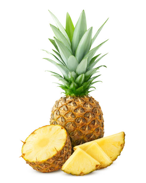 istock pineapple isolated on white background, clipping path, full depth of field 1140825149