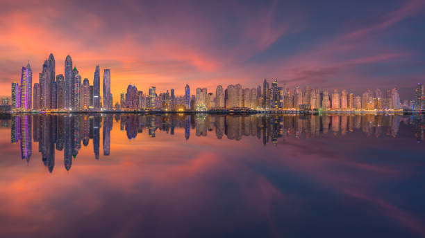 istock Skyline of Dubai with modern and futuristic architecture 1140831783