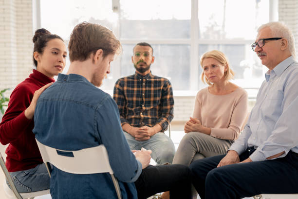 istock Taking care of upset groupmate 1140833952
