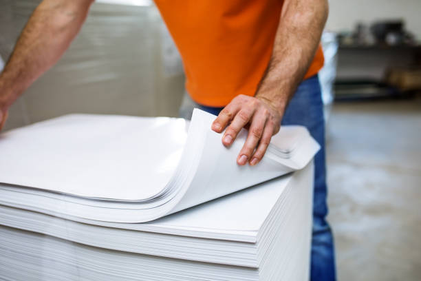 istock Man working in printing factory 1140838371