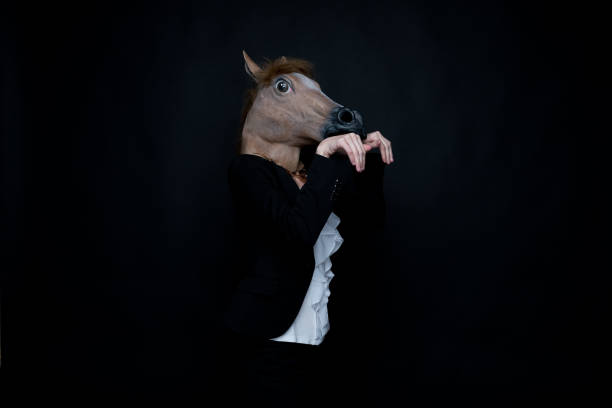istock Businesswoman is a horse 1140838689