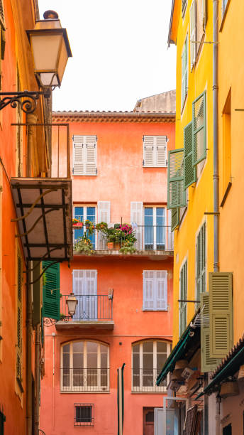 istock Nice, France, colorful facade 1140839809
