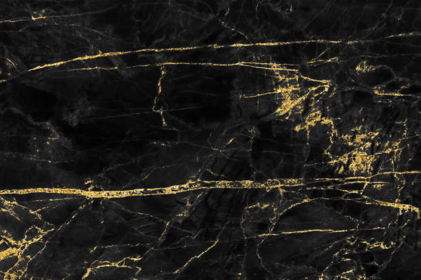 istock Black marble texture with gold pattern background design for cover book or brochure, poster or realistic business and design artwork. 1140845464