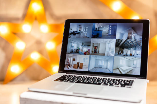 istock Apartment search online concept: house search application on a laptop screen 1140845474