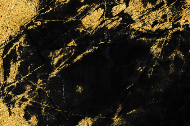 istock Black marble texture with gold pattern background design for cover book or brochure, poster or realistic business and design artwork. 1140846591