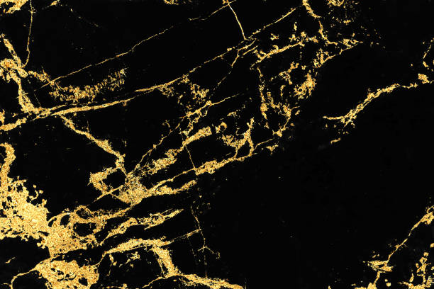 istock Black marble texture with gold pattern background design for cover book or brochure, poster or realistic business and design artwork. 1140847869