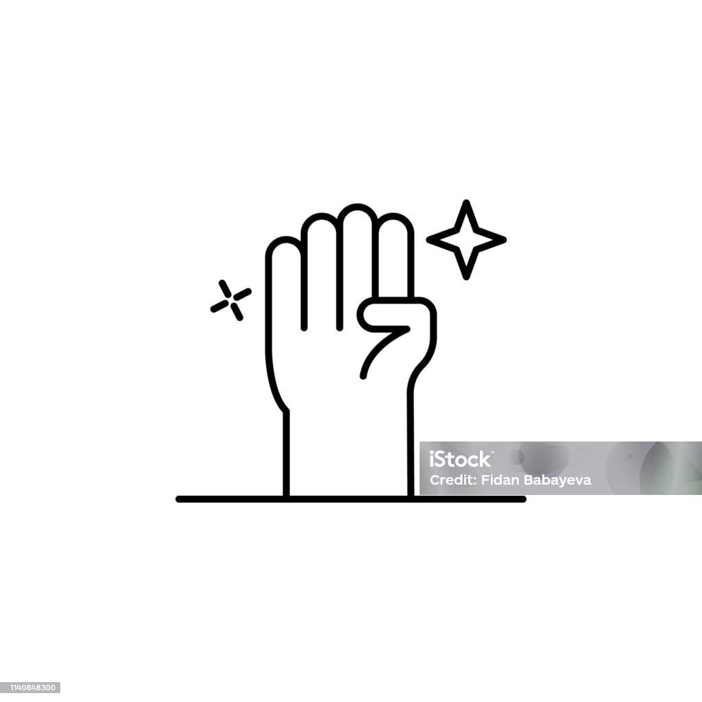 magic zombie hand outline icon. Signs and symbols can be used for web, logo, mobile app, UI, UX magic zombie hand outline icon. Signs and symbols can be used for web, logo, mobile app, UI, UX on white background Art stock vector