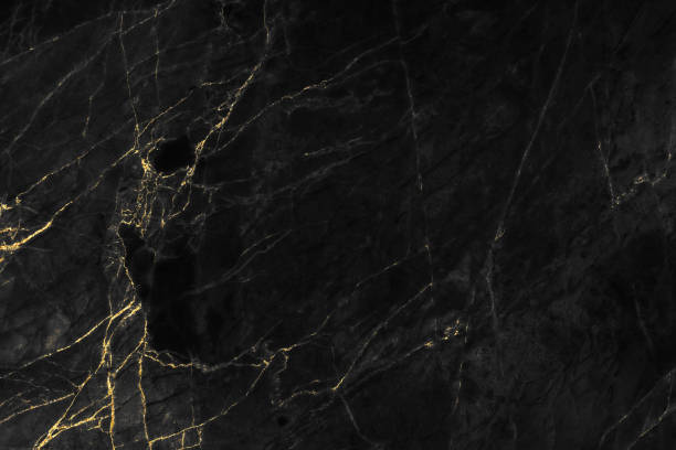 texture in marmo nero con motivo in oro sfondo design per copertina o brochure, poster o opere d'arte realistiche di business e design. - marble foto e immagini stock